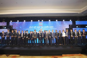 Toàn cảnh lễ ký kết hợp tác chiến lược toàn diện giữa Tập đoàn DIC và 20 đối tác.