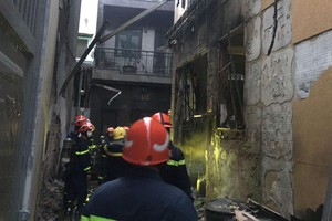 Hiện trường vụ cháy.