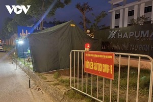 Chốt kiểm soát liên ngành cấp tỉnh tại Km50+700 QL.5, Ngã 4 Ngô Quyền, TP Hải Dương, tỉnh Hải Dương.