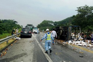 Hiện trường vụ tai nạn.