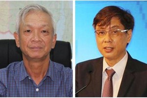 Ông Lê Đức Vinh (phải) và ông Nguyễn Chiến Thắng. (Nguồn: Baochinhphu.vn).