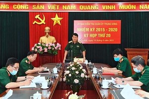 Đại tướng Lương Cường chủ trì kỳ họp lần thứ 20, Ủy ban Kiểm tra Quân ủy Trung ương nhiệm kỳ 2015-2020. (Nguồn: baochinhphu.vn).