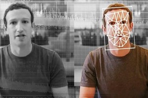Hình ảnh Giám đốc điều hành Facebook Mark Zuckerberg bị làm giả bằng deepfake. (Nguồn: BBC).