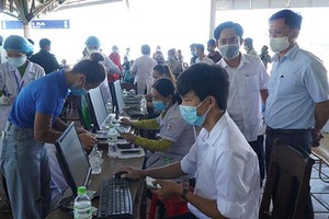 Tại chốt kiểm soát y tế tại địa bàn huyện Phú Lộc, tỉnh Thừa Thiên Huế.