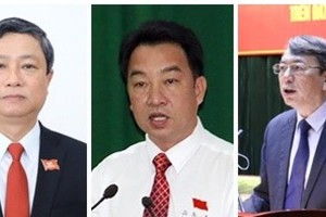 Từ trái sang phải: Chủ tịch UBND tỉnh Bình Dương Võ Văn Minh; Chủ tịch UBND tỉnh Vĩnh Long Lữ Quang Ngời; Chủ tịch UBND tỉnh Cao Bằng Hoàng Xuân Ánh.