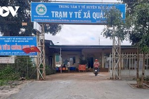 Trạm y tế xã Quảng Sơn nơi ông Lê Duy Đại công tác.