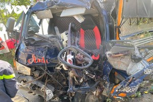 Hiện trường vụ tai nạn.