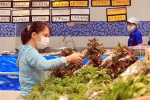 Người dân mua hàng hóa tại siêu thị. (Nguồn: TTXVN).