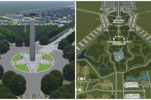 Thiết kế khu vực trung tâm thủ đô mới của Indonesia. Nguồn: Boombastis.