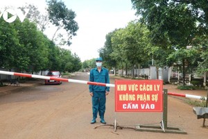 Khu vực cách ly tập trung tại Trung tâm y tế cũ của huyện Cư Kuin.