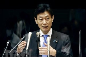 Bộ trưởng phụ trách đàm phán CPTPP của Nhật Bản Yasutoshi Nishimura. (Ảnh: Kyodo/TTXVN)