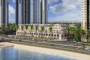 Phong cách thiết kế Châu Âu của khu thương mại thấp tầng tại trung tâm Malibu Walk.