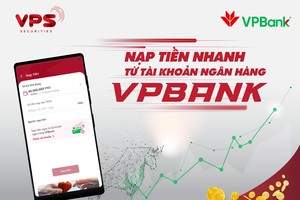 VPS - Công ty chứng khoán đầu tiên triển khai tính năng nạp tiền vào tài khoản chứng khoán từ VPBank ngay trên ứng dụng SMARTONE của mình