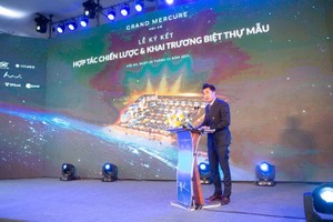 Ông Trần Thái Duy – Phó CTHĐQT Công ty Cổ phần đầu tư và xây dựng Xuân Phú Hải phát biểu tại buổi lễ.