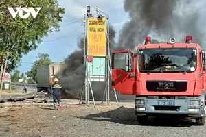 Hiện trường vụ cháy.