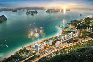 Năm 2021, CEO Group ra mắt nhiều sản phẩm bất động sản gây tiếng vang trên thị trường (Ảnh phối cảnh dự án Sonasea Vân Đồn Harbor City).