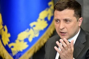 Tổng thống Ukraine Volodymyr Zelensky. (Ảnh: AFP/TTXVN).