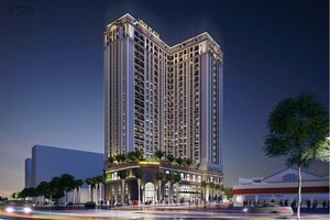 Phối cảnh Viva Plaza với 295 căn hộ cao cấp từ 1-3 phòng ngủ cùng nhiều tiện ích nội khu tọa lạc ngay mặt tiền đại lộ Nguyễn Lương Bằng, quận 7.