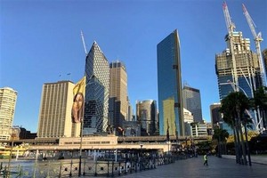Cảnh vắng vẻ tại Sydney, Australia ngày 4/8/2021, trong thời gian phong tỏa phòng dịch COVID-19. (Ảnh: THX/TTXVN).