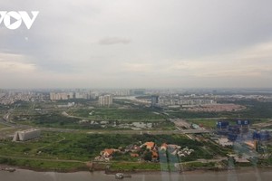 Khu vực người trúng thầu bỏ cọc đất tại Thủ Thiêm (TP.HCM)