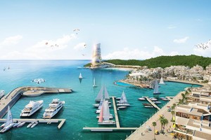Siêu Tổ hợp Giải trí – Nghỉ dưỡng – Đầu tư Hon Thom Paradise Island. Ảnh phối cảnh minh họa.