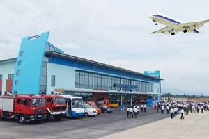 Cảng hàng không Đồng Hới. (Nguồn: baoquangbinh.vn).