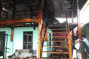 Vụ hỏa hoạn khiến 1 người tử vong. (Ảnh T.T.S.L)