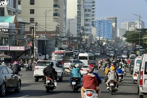 Đường Thuỳ Vân, Tp Vũng Tàu thường xuyên ùn ứ giao thông vào dịp lễ, Tết.