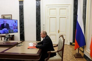 Tổng thống Nga V.Putin chủ trì cuộc họp về các vấn đề kinh tế. (Ảnh: kremlin.ru)