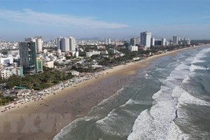 Toàn cảnh Bãi Sau - thành phố Vũng Tàu. (Ảnh: Huỳnh Ngọc Sơn/TTXVN).