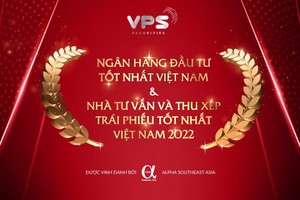 Công ty cổ phần Chứng khoán VPS được Alpha Southeast Asia vinh danh với hai giải thưởng quan trọng