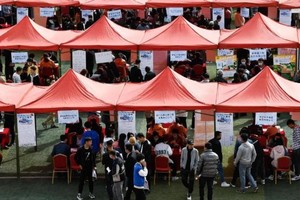 Một hội chợ việc làm dành cho sinh viên Trung Quốc. Ảnh: Tân Hoa xã.