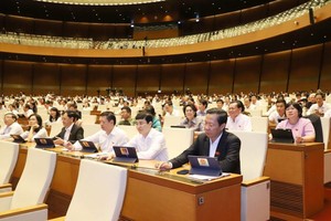 Phiên họp sáng 16/6 của Quốc hội.