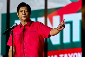 Ông Ferdinand Marcos Jr. tại cuộc vận động tranh cử ở tỉnh Bulacan, Philippines hôm 8/2. (Ảnh: Reuters).