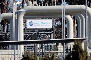 Đường ống dẫn khí đốt Dòng chảy phương Bắc 1 (Nord Stream 1) tại Lubmin, Đức, ngày 8/3/2022. (Ảnh: Reuters/TTXVN).