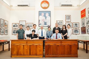 Đại diện UBTW MTTQ Việt Nam và Masterise Group ký kết chương trình hợp tác.