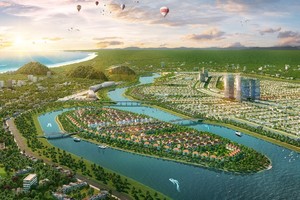Đô thị đảo Sunneva Island tiên phong mang tới đô thị đáng sống cho Đà Nẵng. Ảnh phối cảnh minh họa.