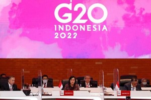 Quang cảnh phiên họp G20 tại Bali, Indonesia, ngày 15/07/2022. (Ảnh: REUTERS).