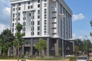 Một góc của Trường Chính trị tỉnh Bình Phước.