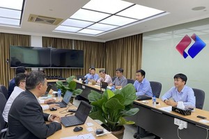 Đoàn công tác EVNNPT làm việc với chủ đầu tư Dự án điện gió Monsoon.