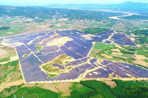 Một dự án điện mặt trời tại xã Hòa Hội, huyên Phú Hòa, tỉnh Phú Yên. Ảnh: TEGROUP.