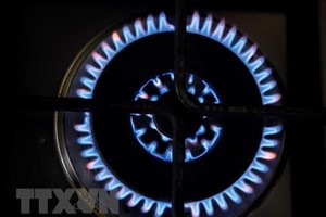 Sử dụng bếp gas tại Dortmund, Đức. (Ảnh: AFP/TTXVN)