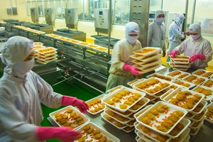 Chế biển xuất khẩu thủy sản.