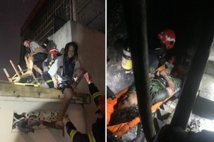 Hà Nội: Phá cửa sân thượng, giải cứu 11 người khỏi đám cháy