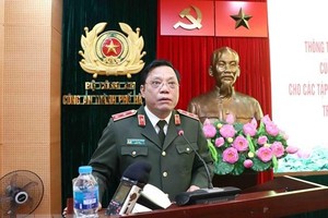 Trung tướng Nguyễn Hải Trung, Giám đốc Công an thành phố Hà Nội. (Ảnh: Phạm Kiên/TTXVN).