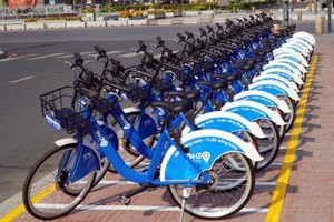 Thí điểm dịch vụ xe đạp đô thị trên địa bàn Hà Nội. Ảnh: thanglong.chinhphu.vn