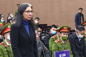 Cựu Giám đốc Sở Sở Kế hoạch và Đầu tư Đồng Nai Bồ Ngọc Thu tại phiên tòa.