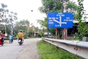 Quốc lộ 8C đoạn đi qua tỉnh Hà Tĩnh. (Nguồn ảnh: Báo Hà Tĩnh).