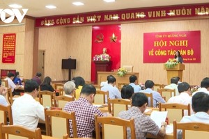 Hội nghị Tỉnh uỷ Quảng Ngãi về công tác cán bộ.