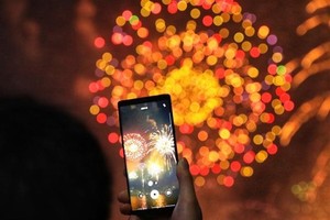 Đêm giao thừa Tết Nguyên đán Quý Mão, Hà Nội sẽ có 30 điểm bắn pháo hoa với 31 trận địa. (Ảnh: Tuấn Anh/TTXVN)